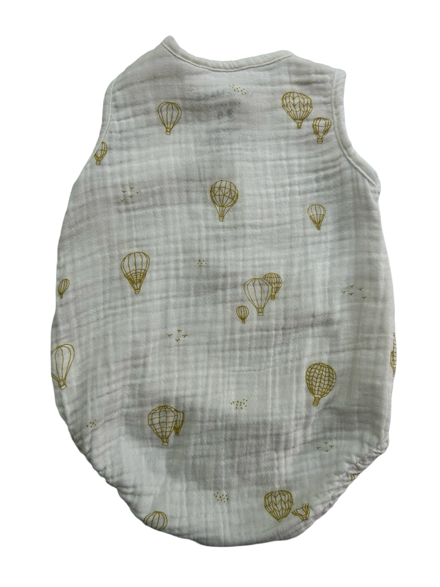 3-6M Baby Boy Makemake Organics Sleeveless Bubble Romper
