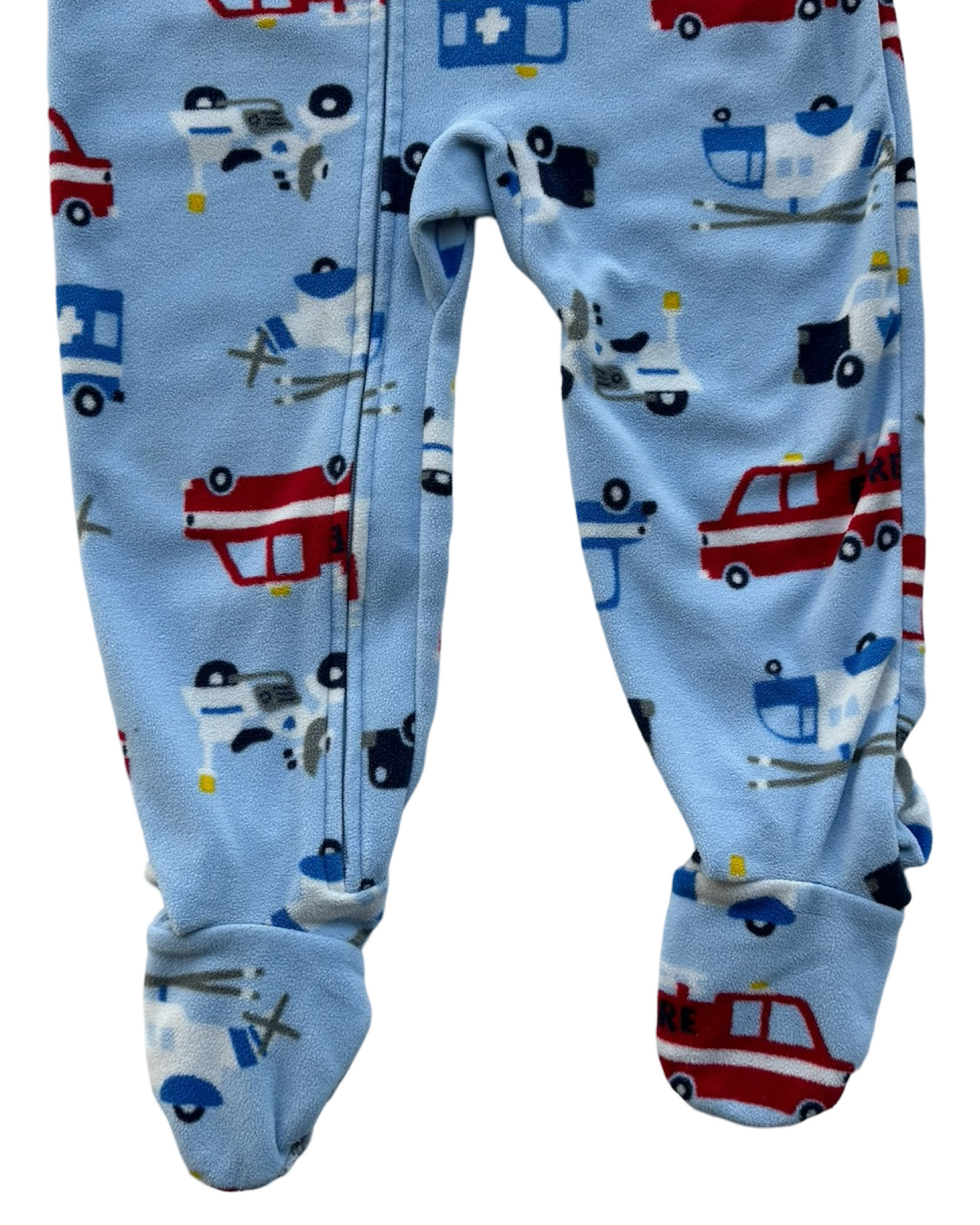 24M Baby Boys Carters Fleece Cars Footed PJs Sleeper.