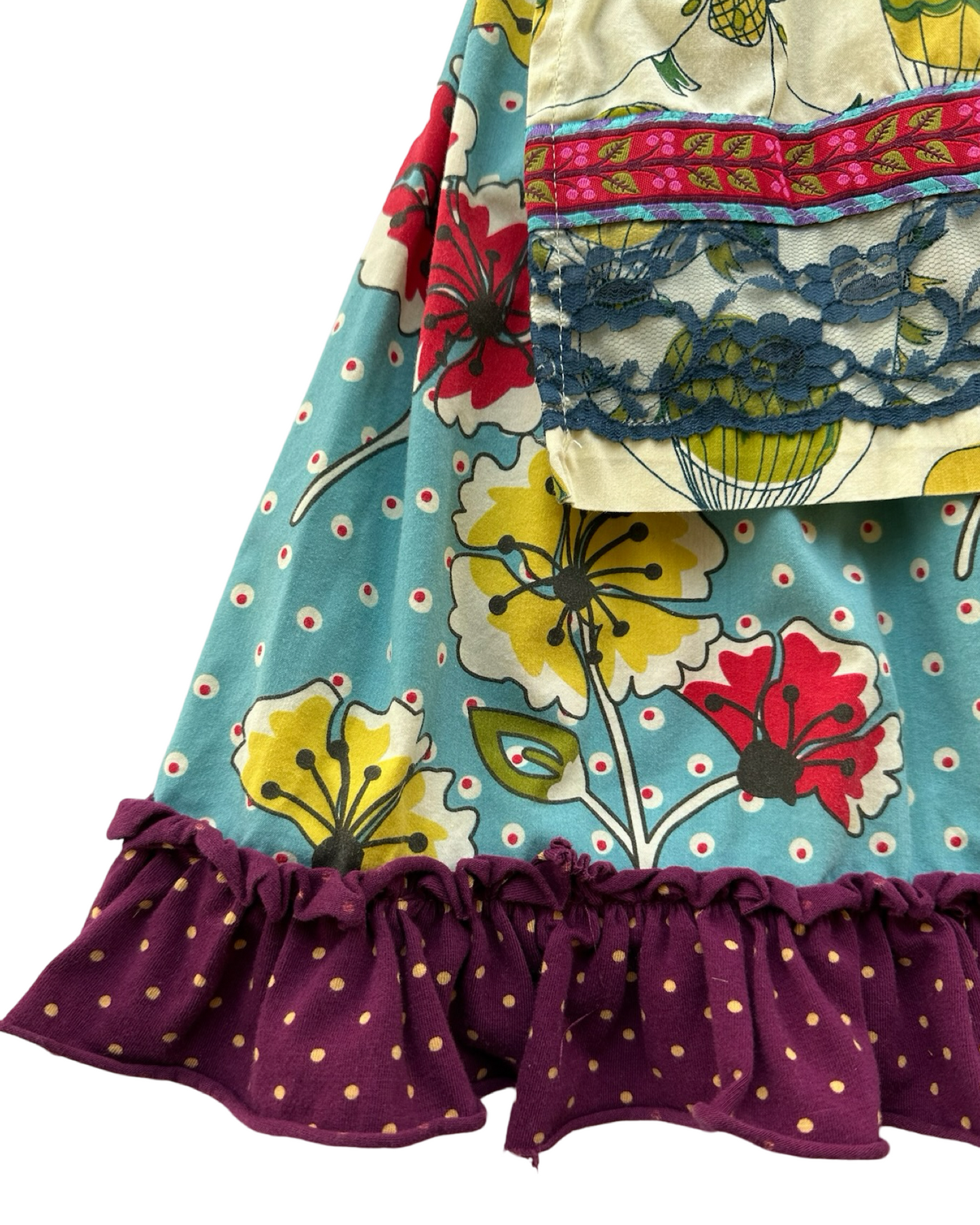 4T Toddler Girl Matilda Jane Paint By Numbers Hot Air Balloon Apron Dress