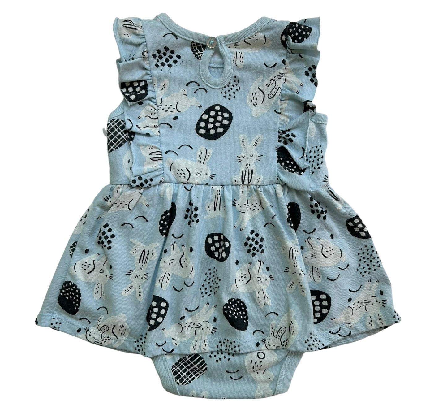 6M - 9M Baby Girl Cat & Jack Easter Bunny Bubble Romper.
