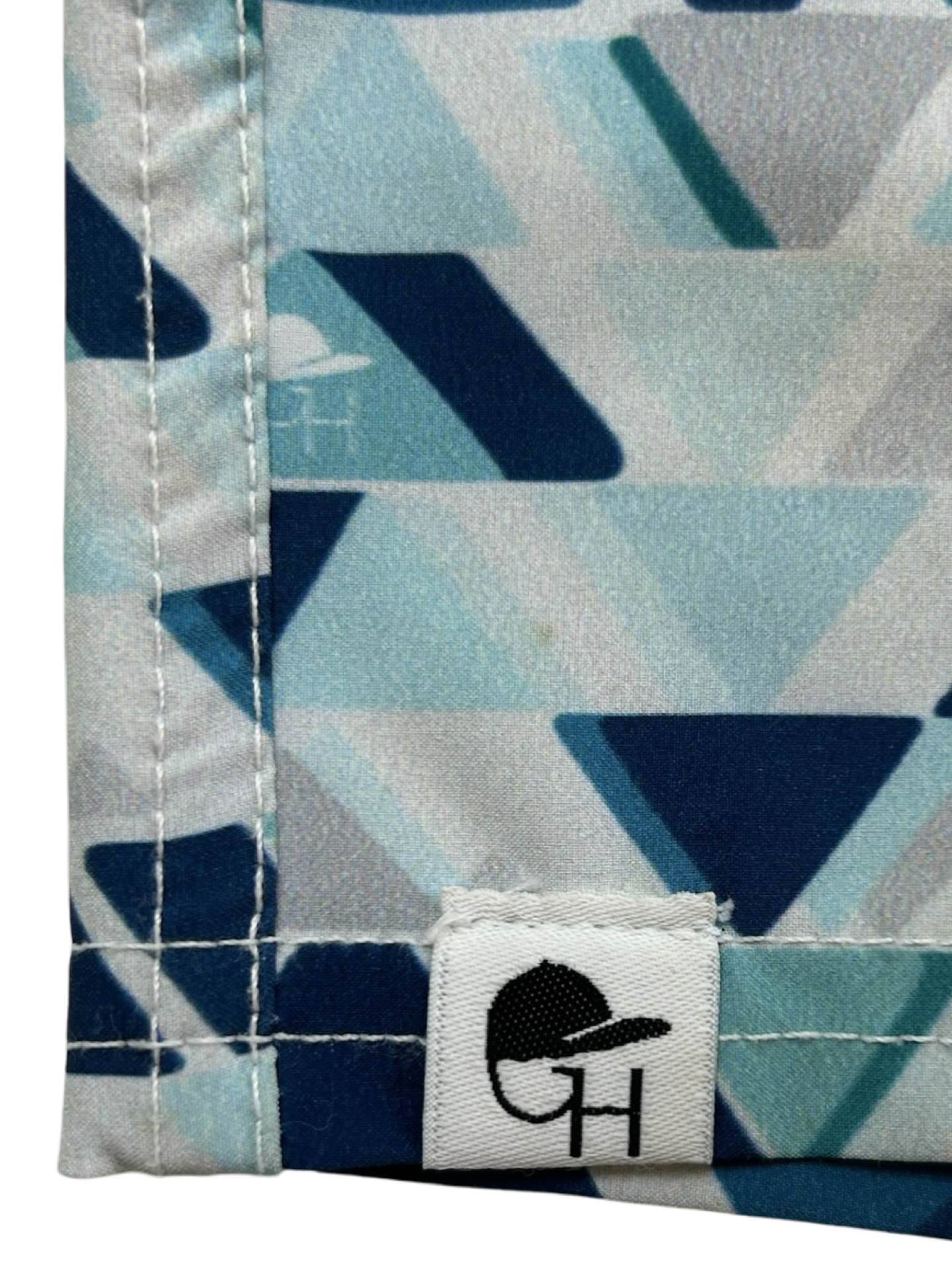 18M-24M  Baby Boys George Hats Blue Triangle Print Swim Short Trunks.