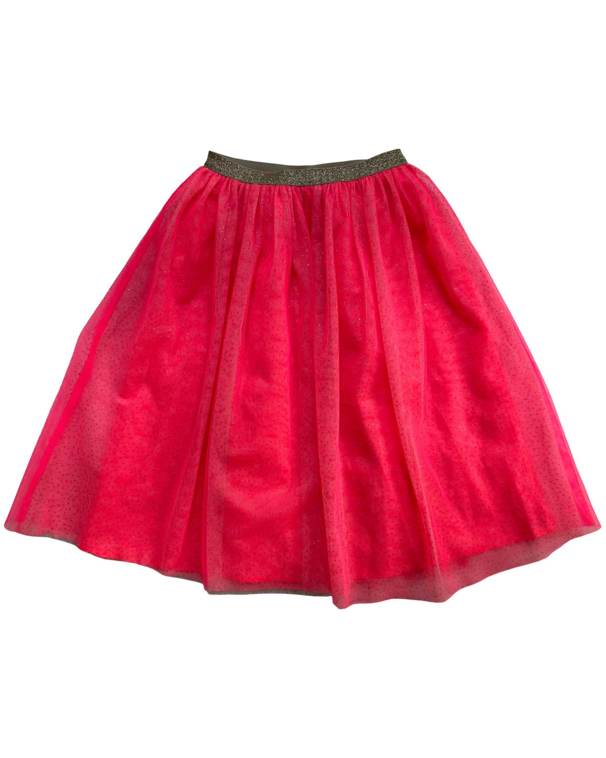 XS 4T-5T  Toddlers Girls Cat & jack Sparkly Golden Pink Long Play Skirt