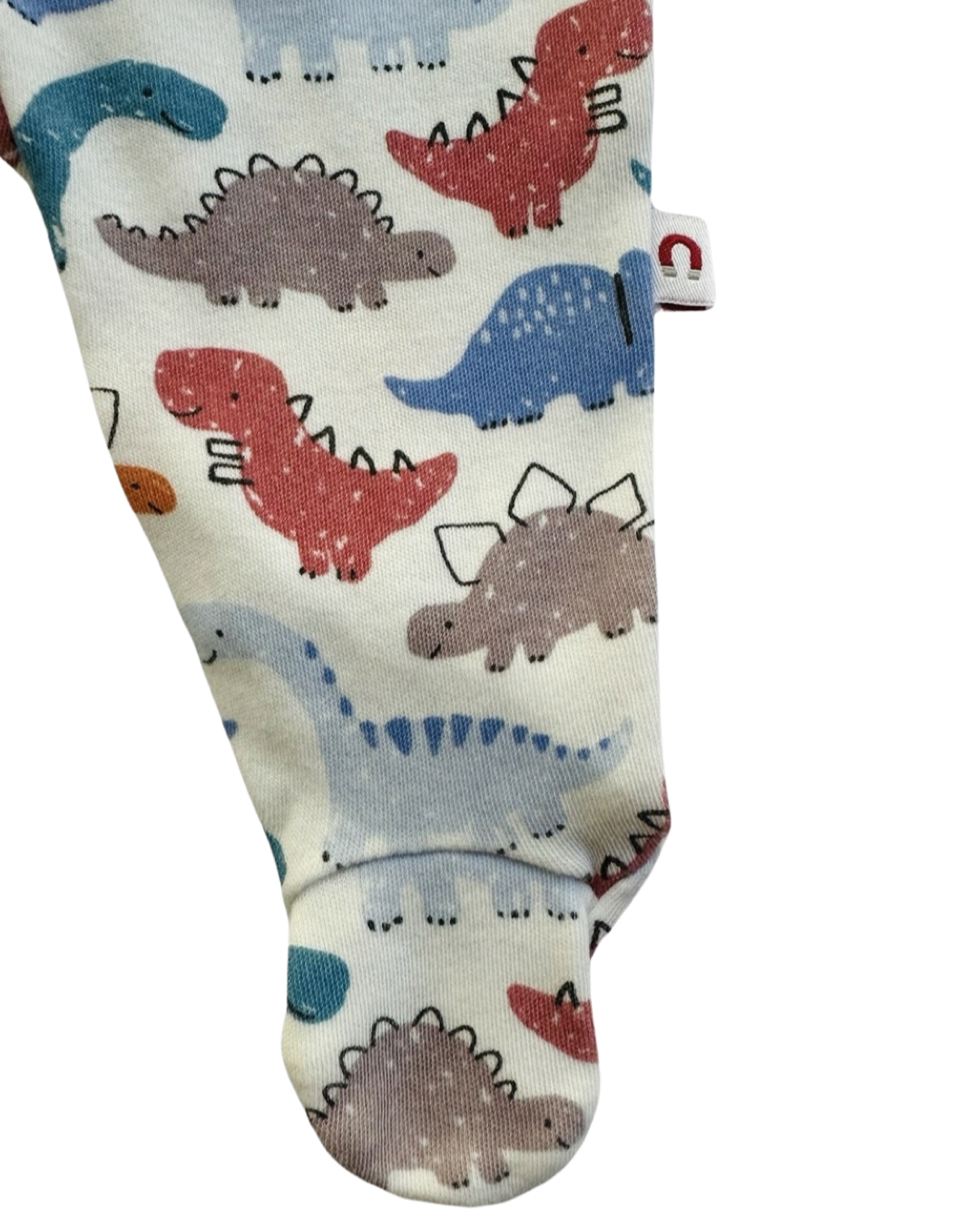 0-3M Baby Boy E=MC2 Magnetic Dinosaur Sleeper PJs