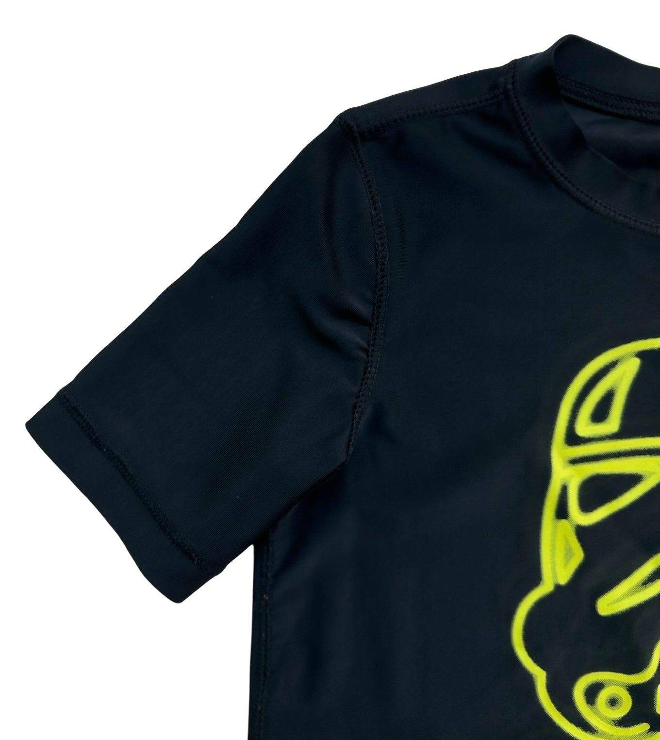 XS (5 YEARS) Gap Boys Start Wars Rash Guard Short Sleeve With Logo Yellow
