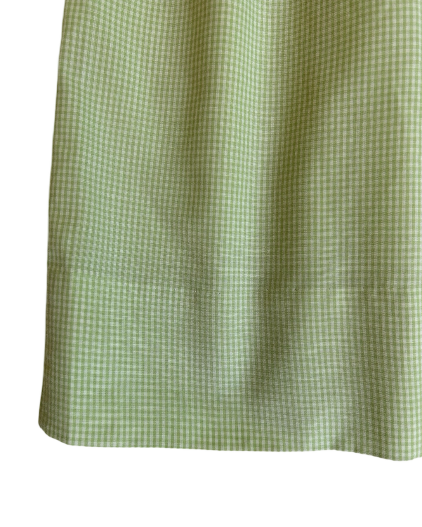 6x Girls Green Gingham Smocked Whale Beach Dress