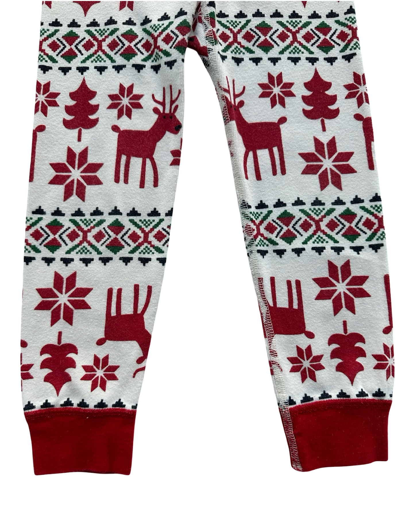 3T Toddler kids (Unisex) Hanna Andersson Dear Dear Organic Cotton Christmas Pjs 2 Pieces Set