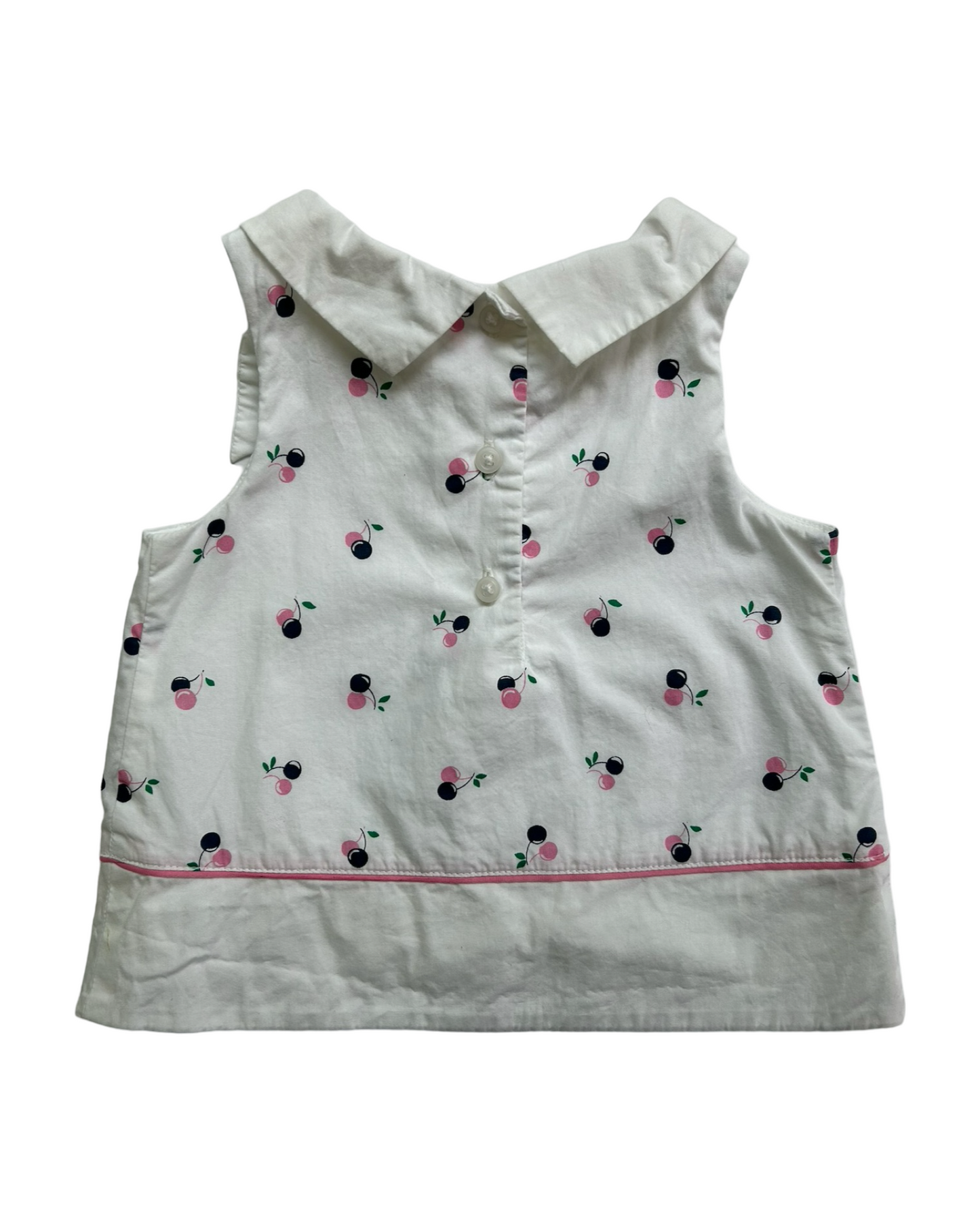 12M-18M Baby Girl Janie and Jack White Cherry Top