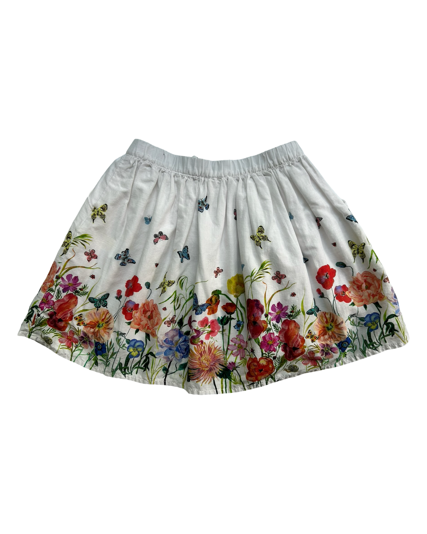 4T-6T Toddler Girls H&M Nathalie Lete Butterfly 🦋 And Flowers Skirt