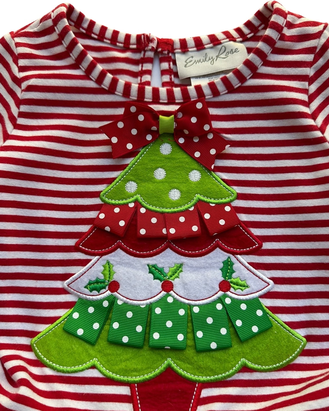 2T Toddler Girl Emily Rose Christmas Tree Tulle Dress