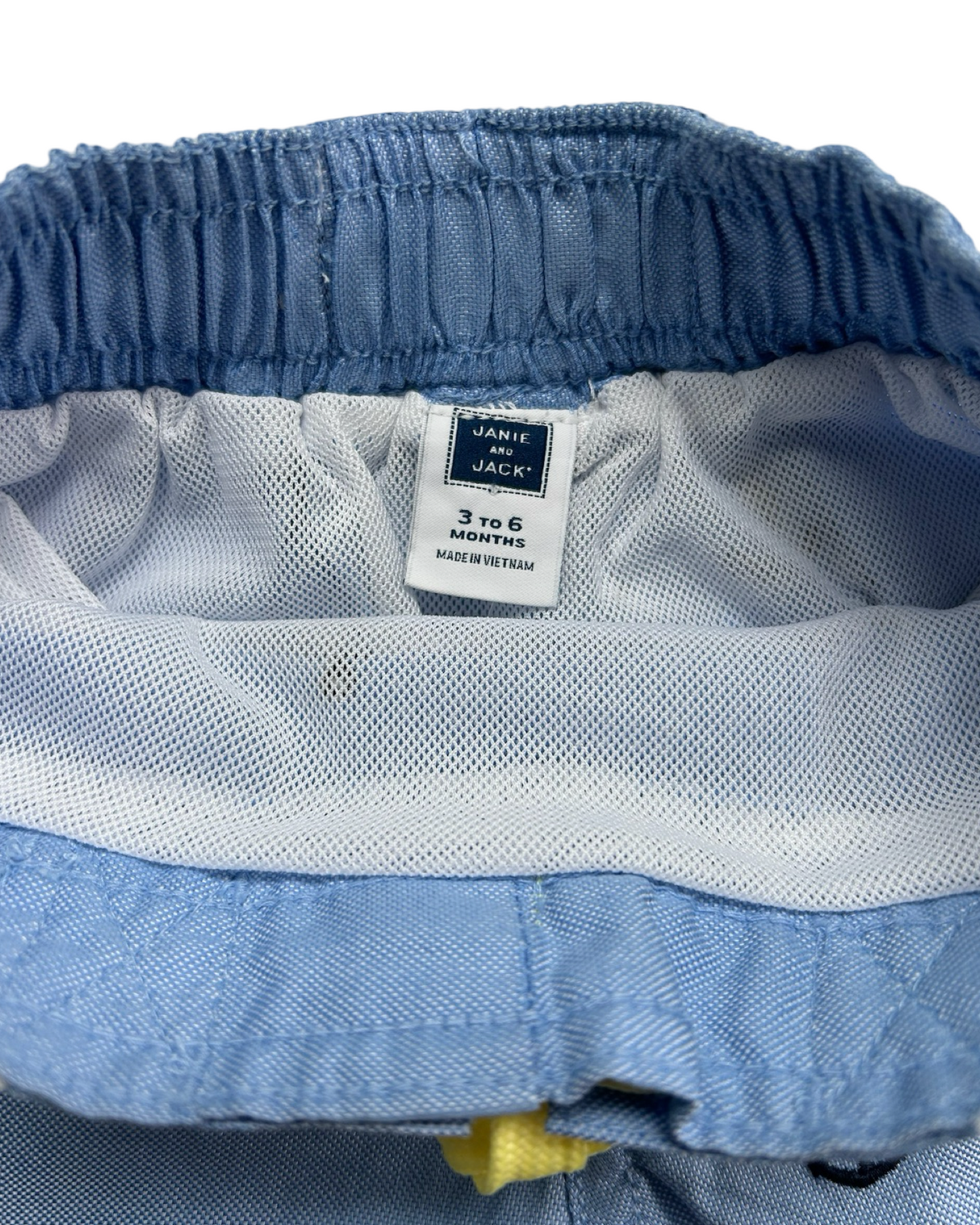 3M-6M Baby Boy Janie & Jack Blue Embroidered Anchor Shorts