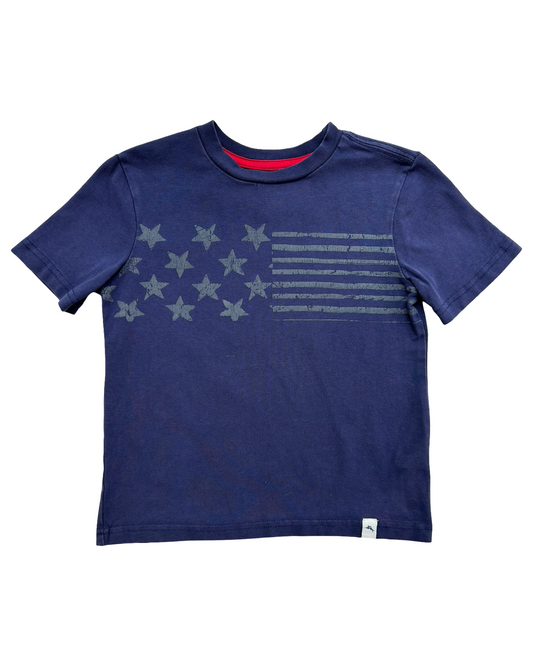 XS 4T Toddlers Boys Tommy Bahama Holiday 4Th Of July American Flag 🇺🇸 Shirt