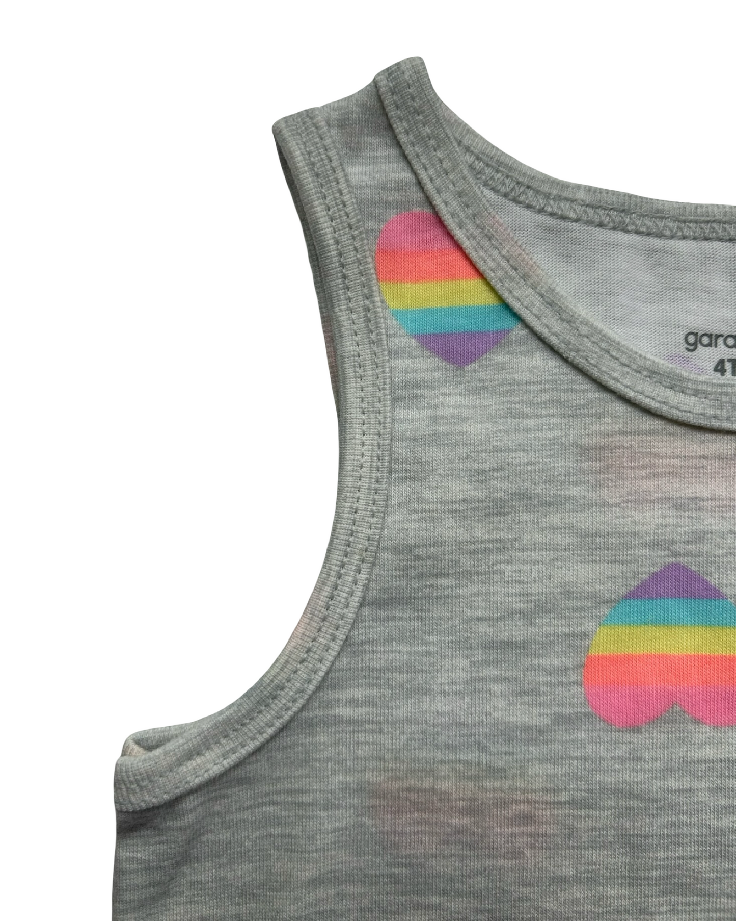4T Toddlers Girls Garanimals Heart Tank Top