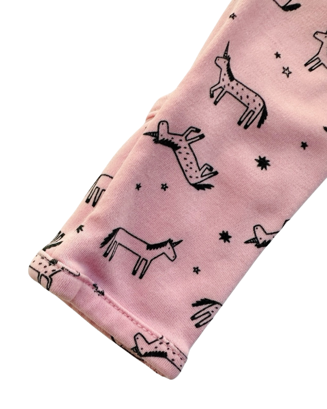 3-6M Baby Girl Hanna Andersson Pink Organic Pima Cotton Unicorn Sleeper