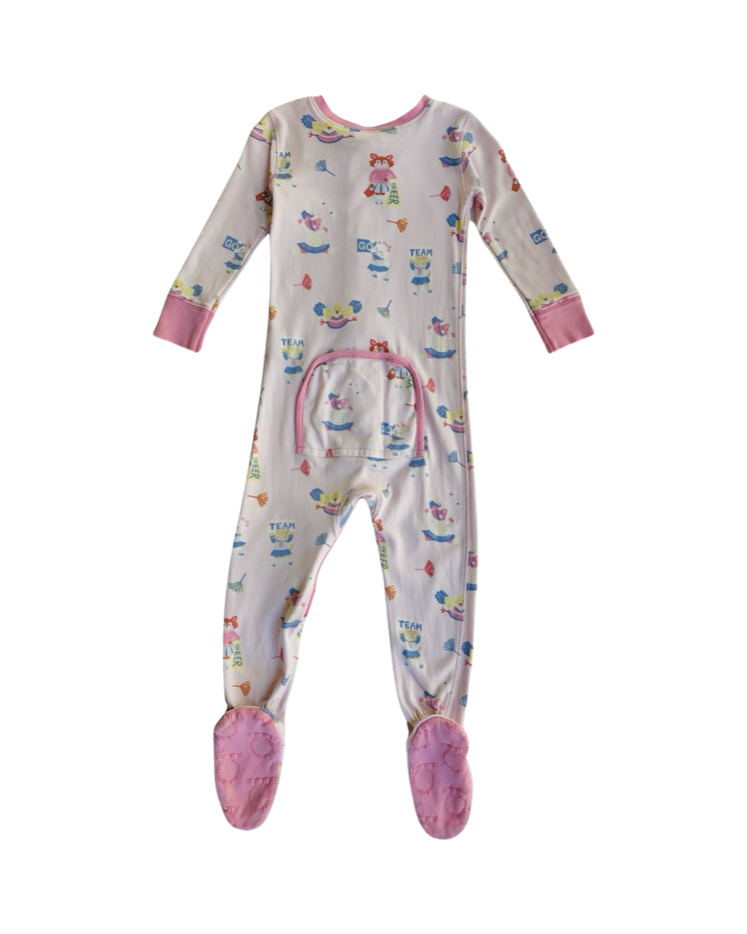 18-24M Baby Girl TBBC Beaufort Bonnet Company Pink Spirit Award Cheer Noelle's Night Nights Zippered PJs