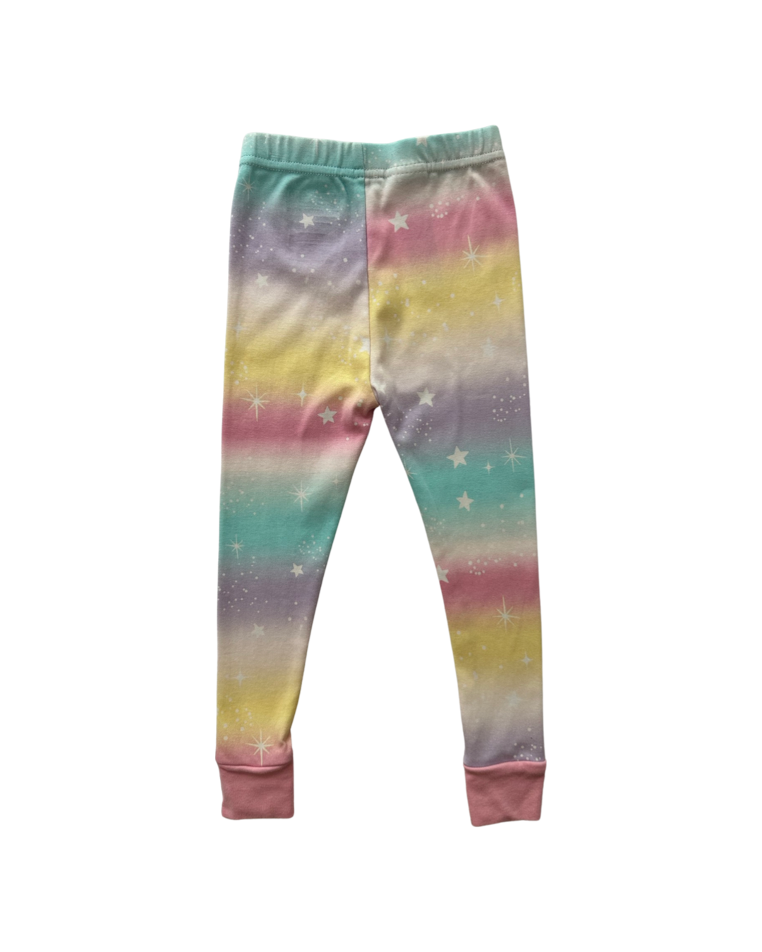 3T Toddler Girl Kirkland Pastel Rainbow 2pc PJs