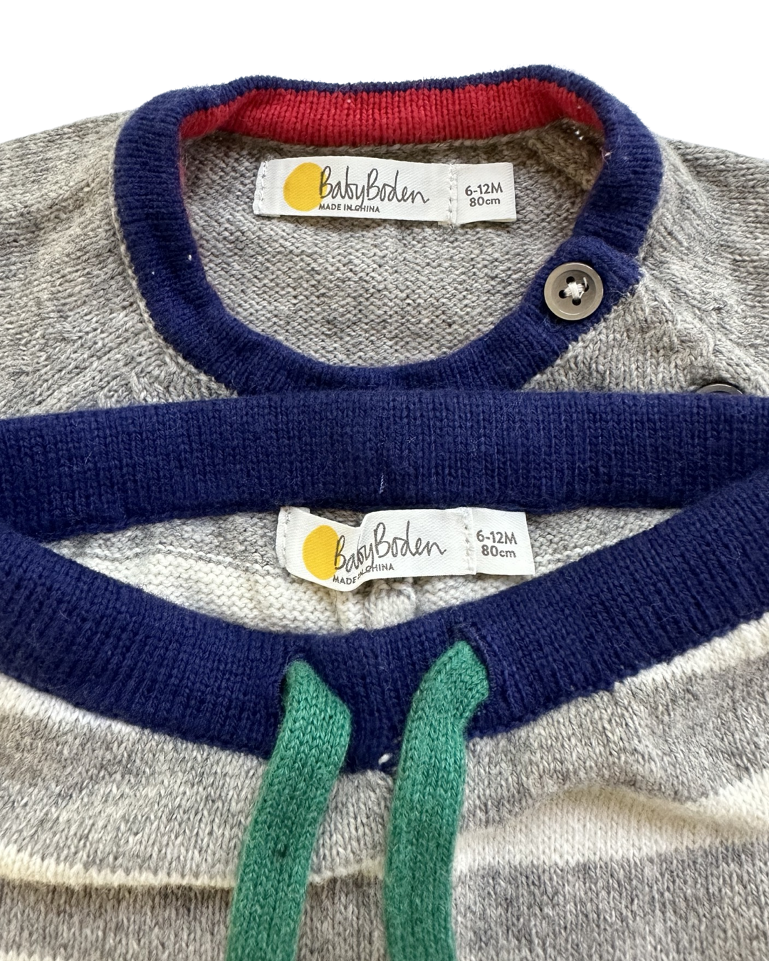 6-12M Baby Boy Baby Boden Train Sweater Set