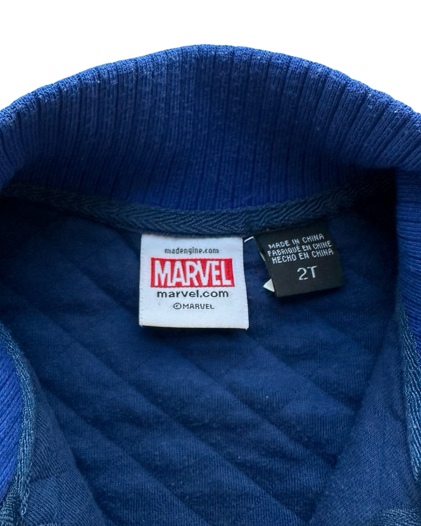 2T Toddler Boy Marvel Captain America Full Zip Sweater Jacket
