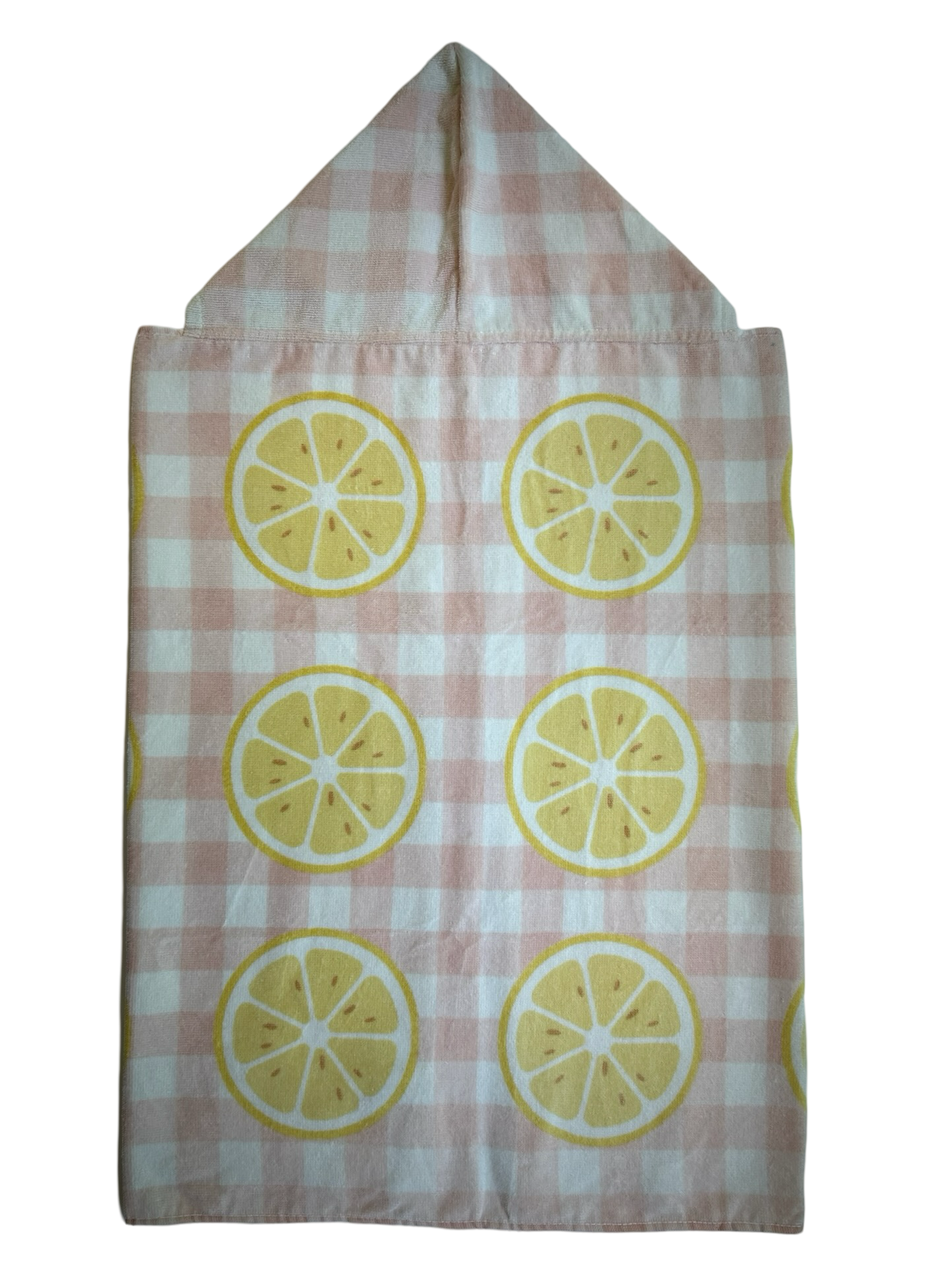 Caro Kids Bath Hooded Towel Lemon Print 23” x 34” / NWT