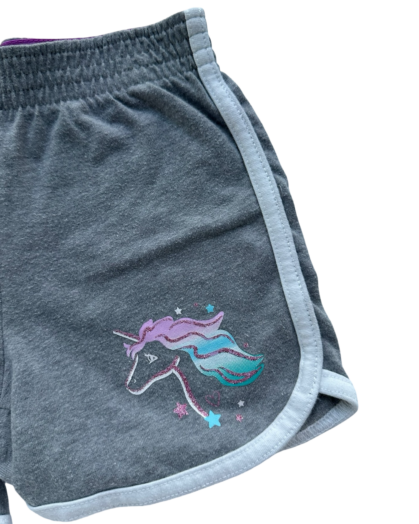 4T-5T Toddler Girls Wonder Nation Unicorn 🦄 Short