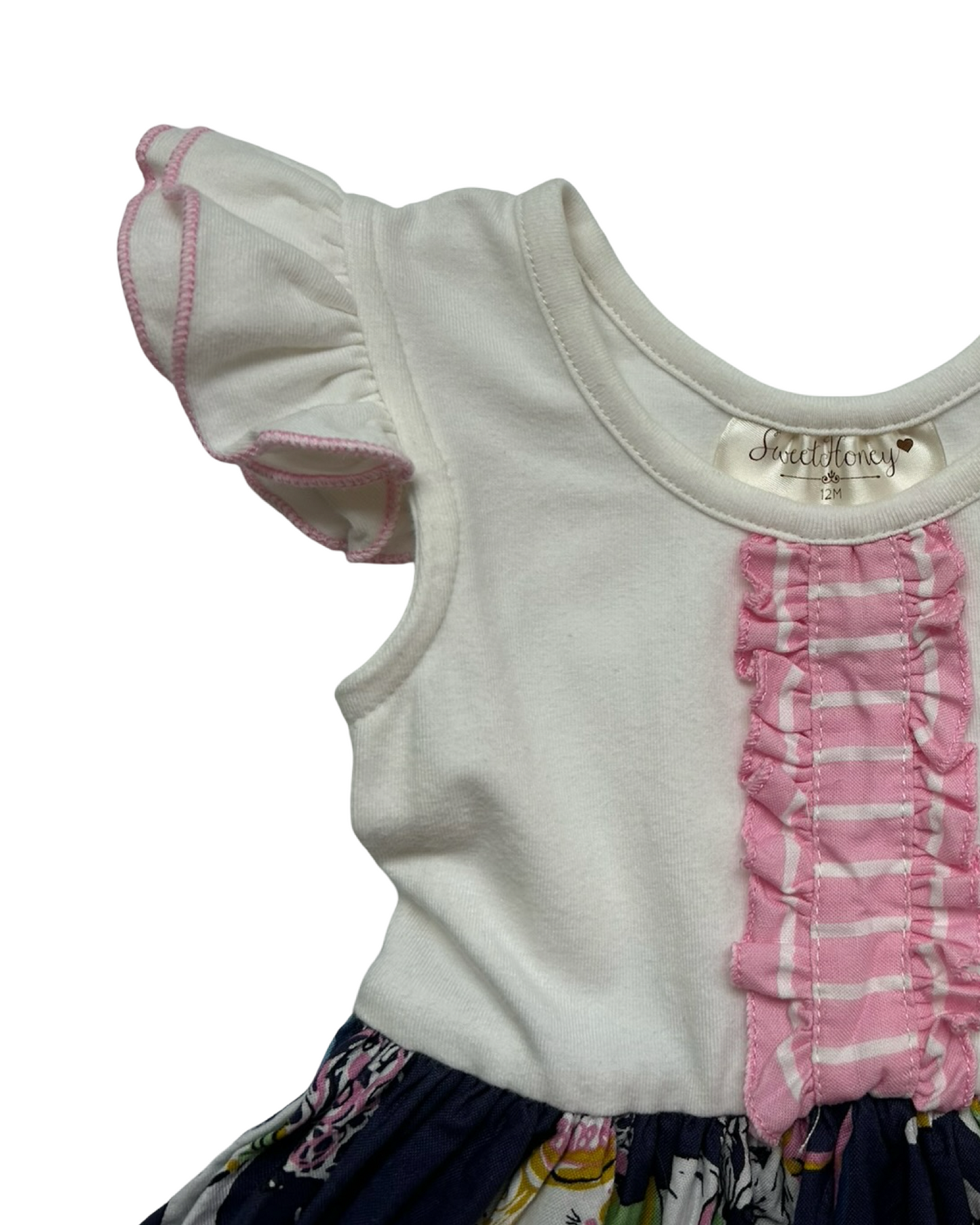 12M Baby Girls Sweet Honey Carousel Alphabet Dress