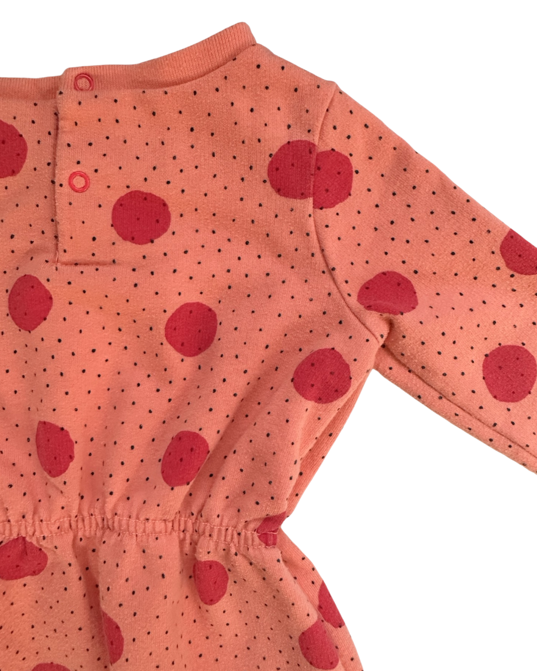 12M Baby Girl Cat & Jack Pink Polka Dot Romper