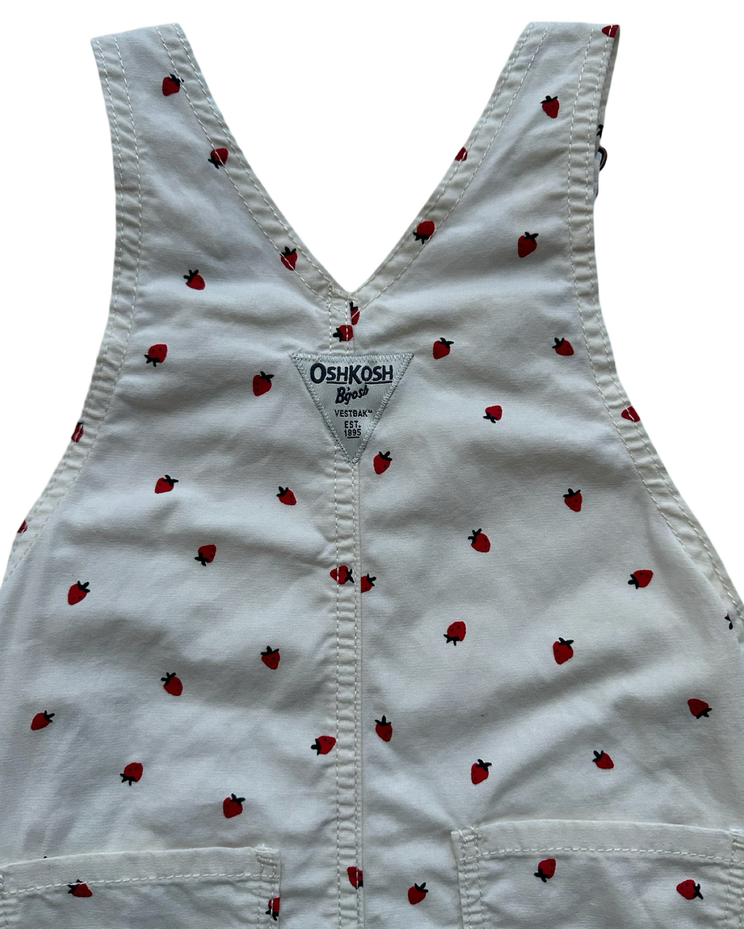 2T Toddler Girls OshKosh B’gosh Strawberry 🍓 Short tall Overall