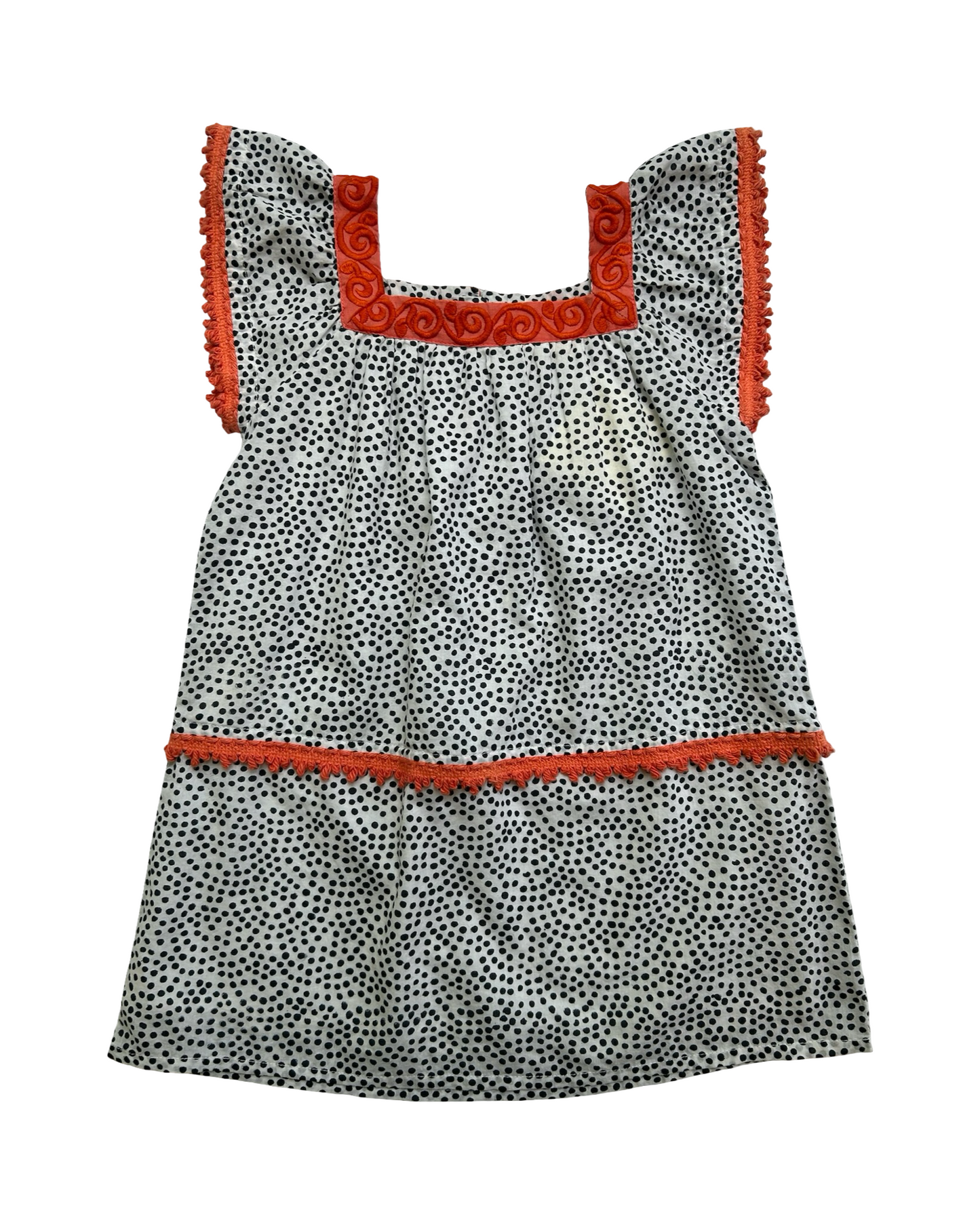 4T Toddler Girl Roller Rabbit Oceania Polka Dot Dress.
