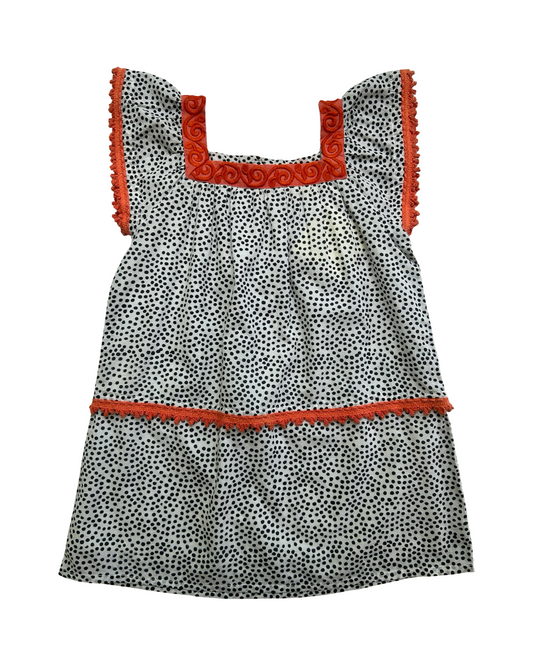 4T Toddler Girl Roller Rabbit Oceania Polka Dot Dress.