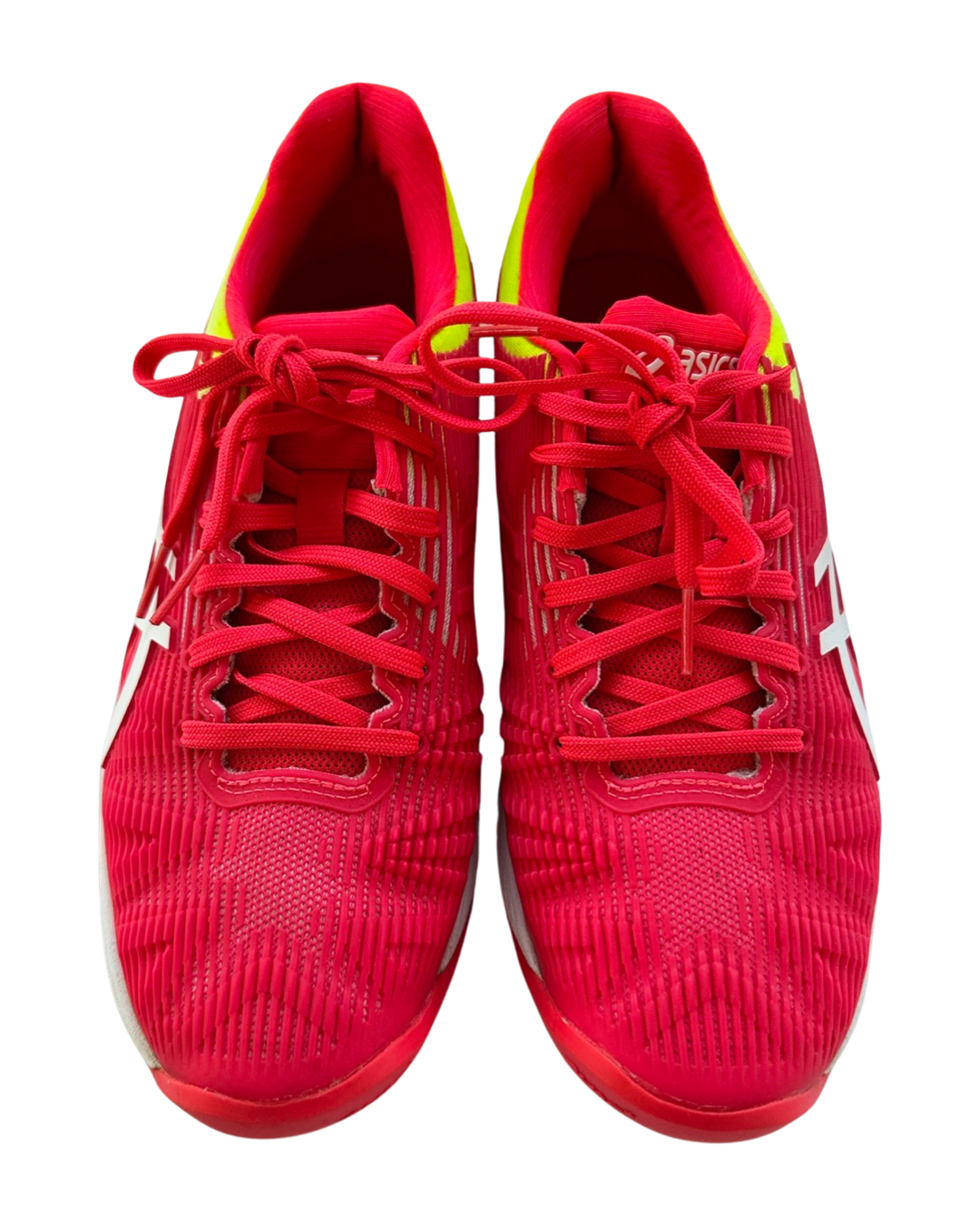 Asics Women's size 8.5 Solution Speed FF Laser Pink / Yellow Running Shoes