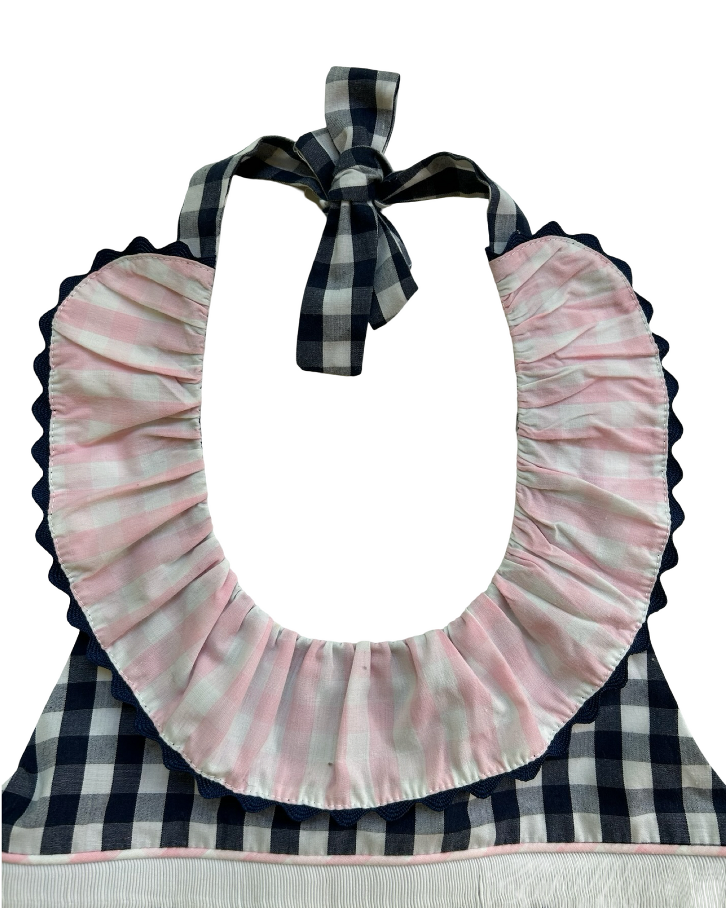 6T Toddlers Girls Shrimp & Grits Smocked And Gingham Pattern Swimsuit Two Pieces Set
