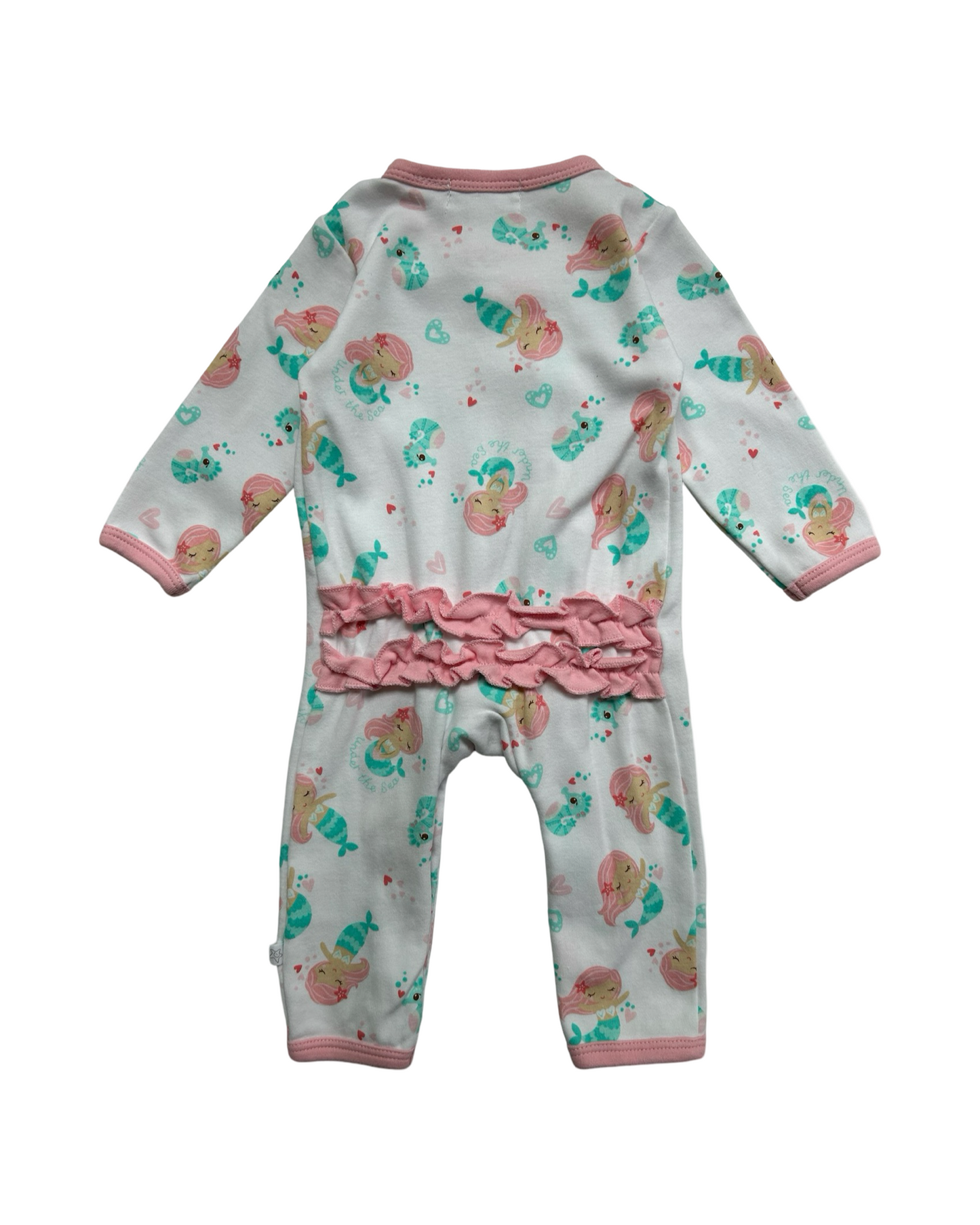 0-3M Baby Girl Earth Nymph Mermaid Sleeper PJs