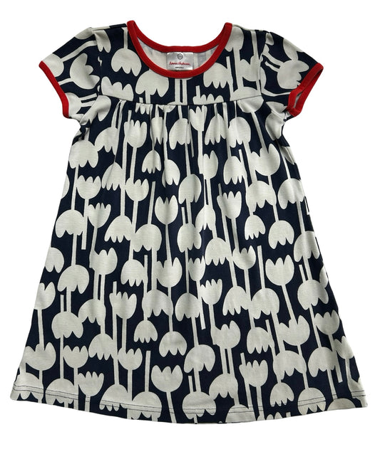 6Y (120) Hanna Andersson Girl’s Short Sleeve Tulip Dress.
