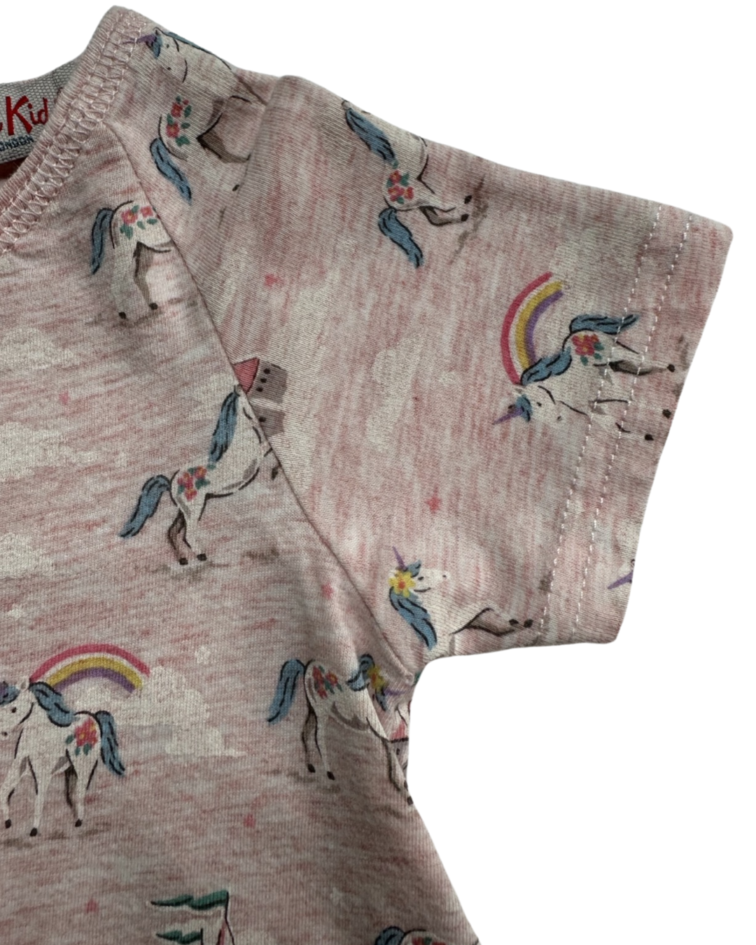 3-6M Baby Girl Cath Kids London Pink Unicorn Castle Dress