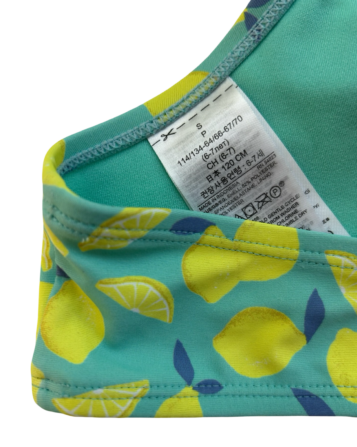 S 6T-7T  Toddlers Girls Gap Kids Lemon 🍋 🍋 Print Tank Top, 1 Piece.