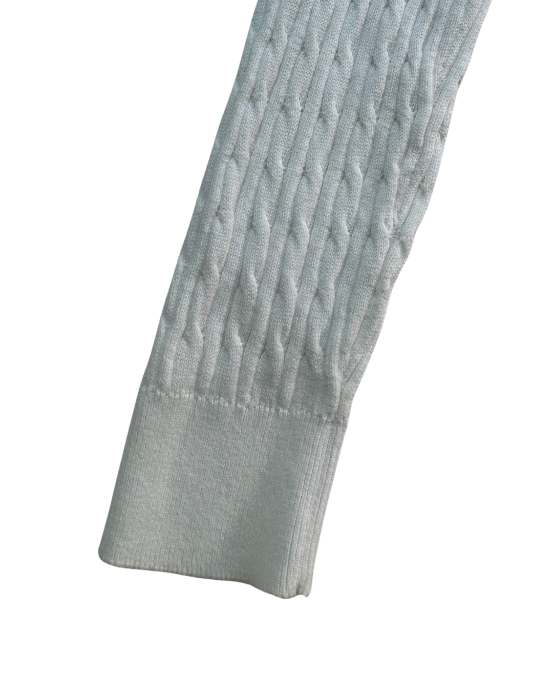 Youth Girls Size XL 12/13 Gap Kids White Cable Knit Cardigan