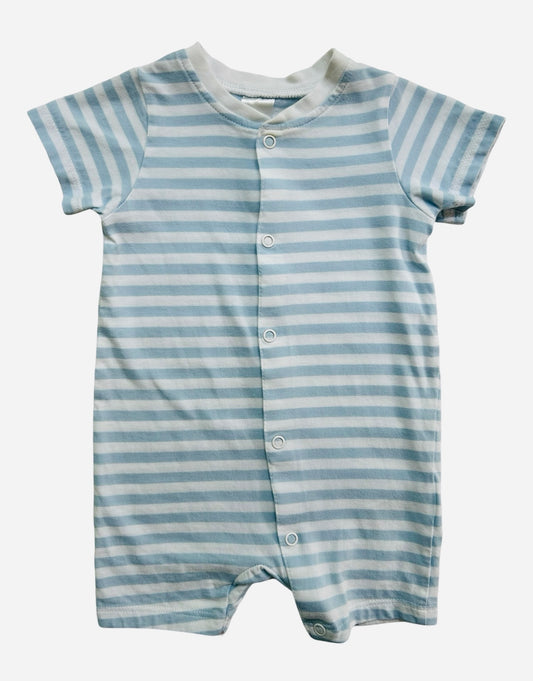 2M-4M Baby Boy H&M Short Sleeve Striped Romper