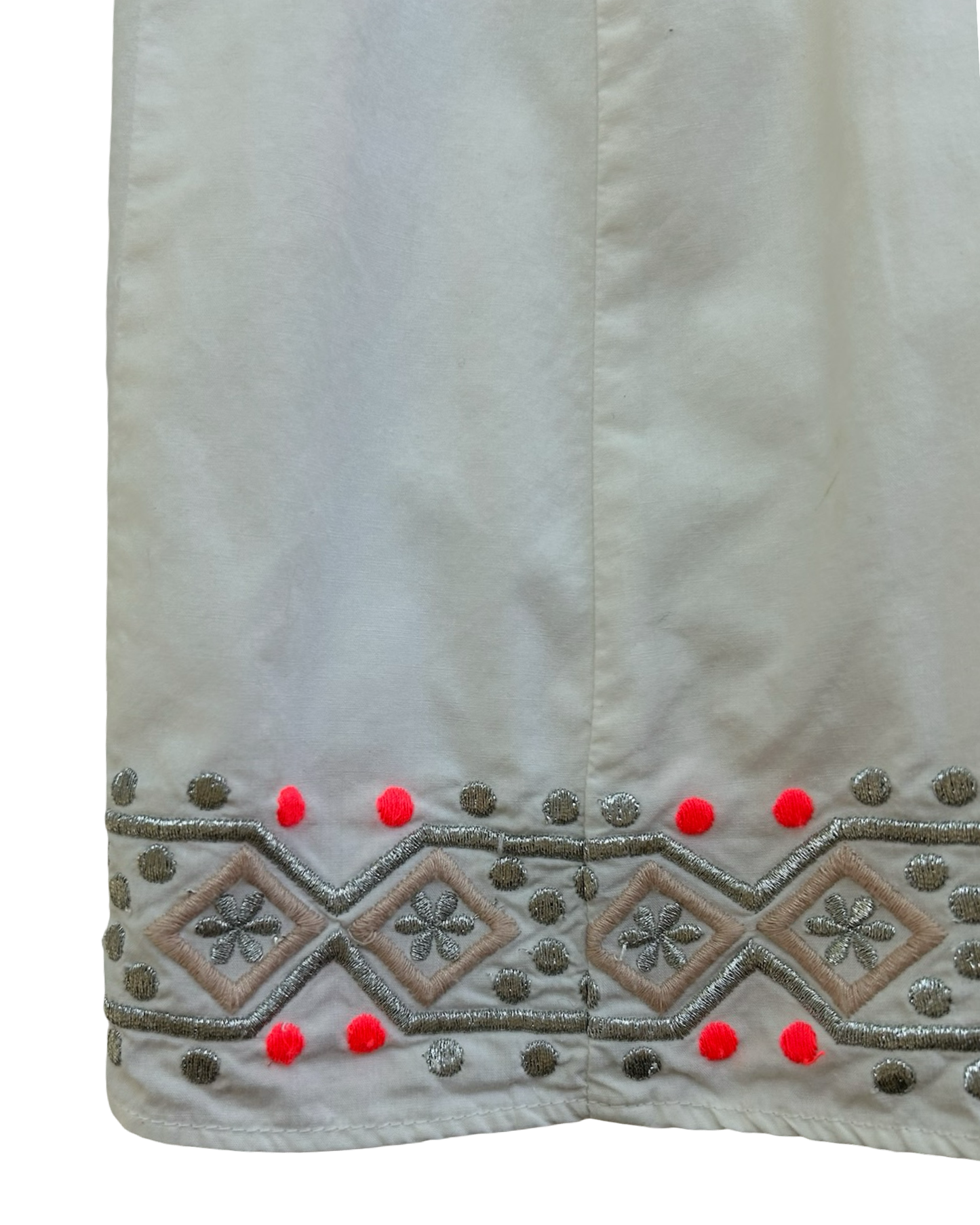 4T Toddler Girls Crewcuts Cotton Poplin Embroidered Dress.