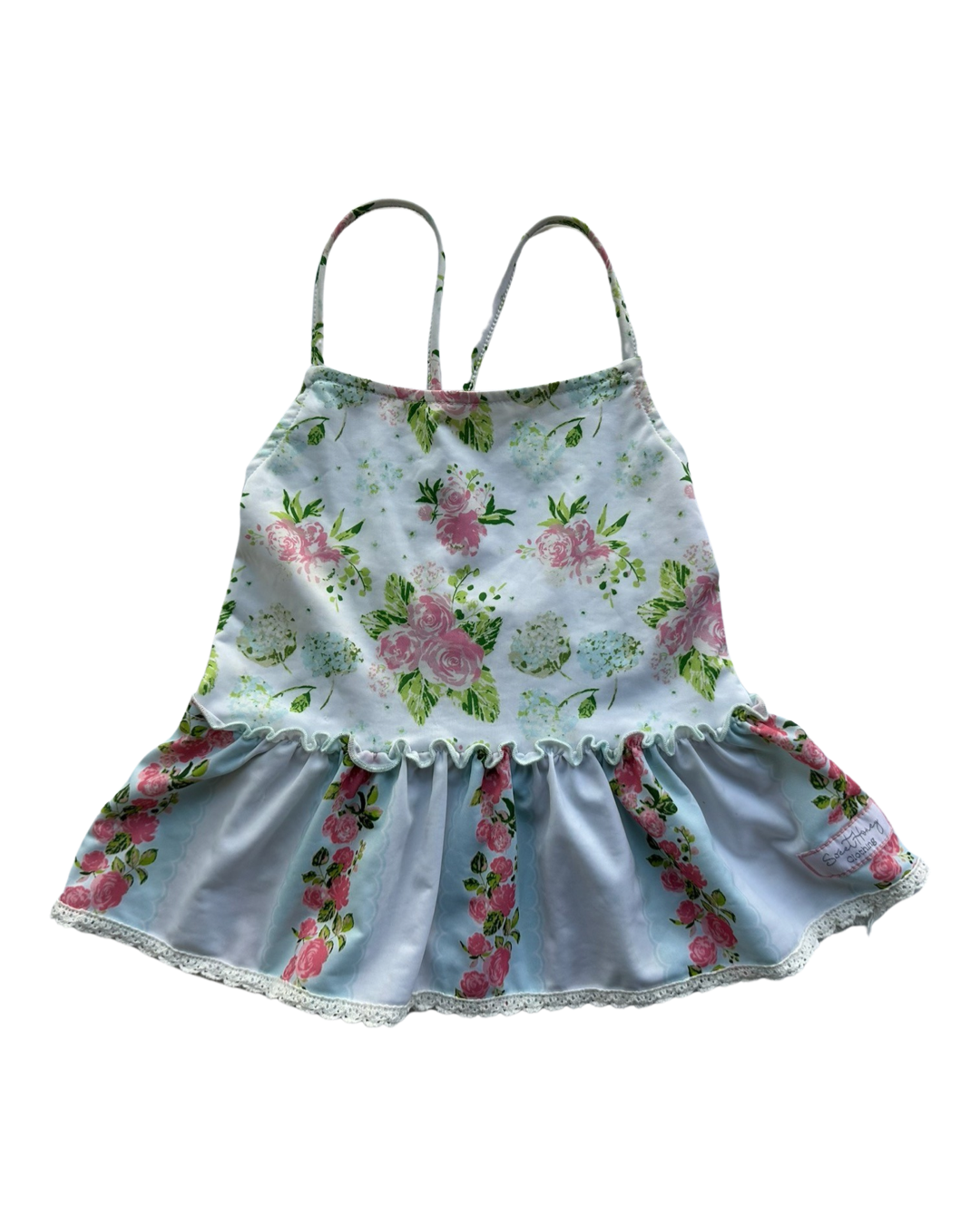 5T Toddler Girl Sweet Honey 2pc Floral Swim Suit
