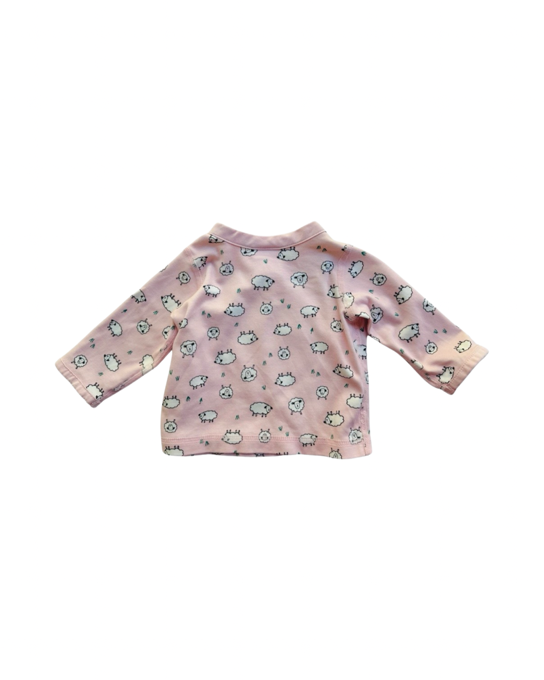 Newborn Baby Girl Hanna Andersson Pink Organic Pima Cotton Sheep Set