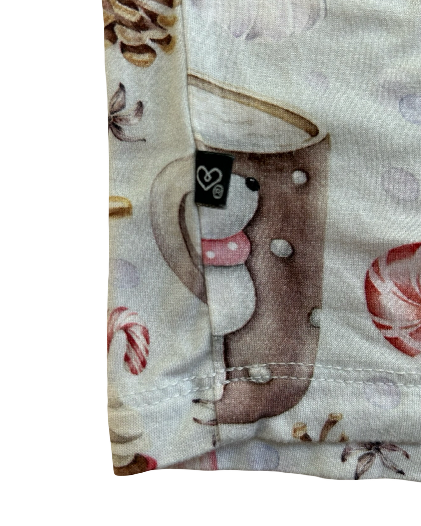 3T Toddler Girls Lev Baby Christmas Joy Cocoa Bamboo Lounge Pajama 2 Piece Set