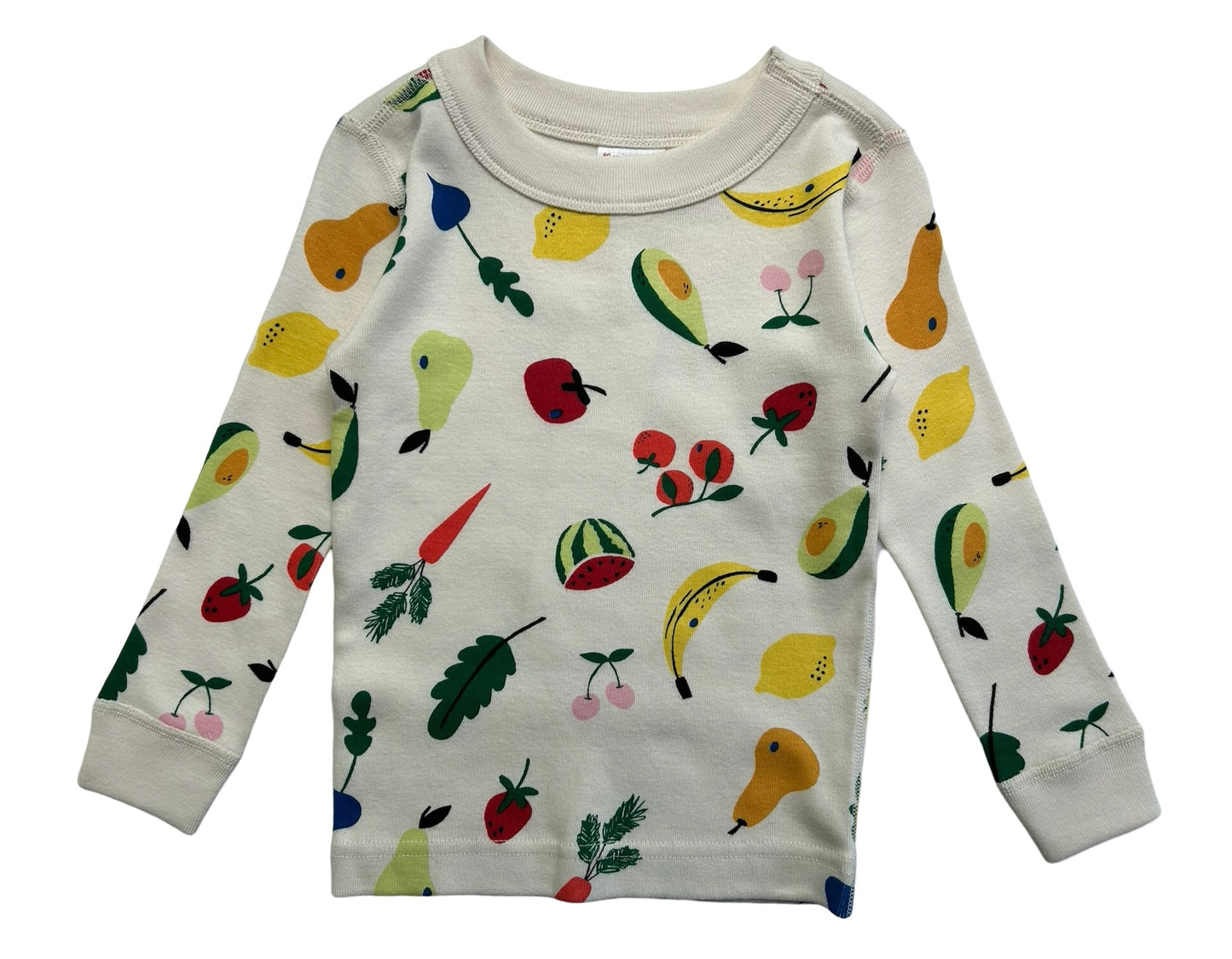18M-24M Hanna Andersson Baby Girls Fruits / Veggies Print Long Sleeve Pajamas 2 Pieces Set. NWT