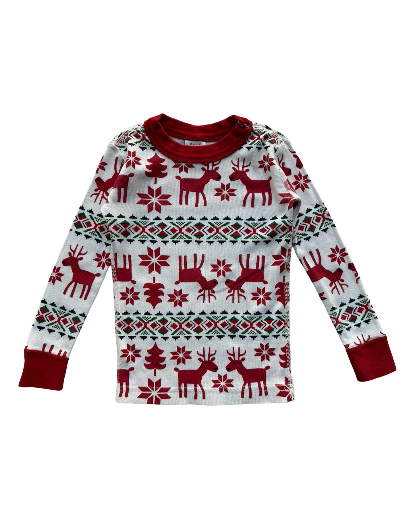 3T Toddler kids (Unisex) Hanna Andersson Dear Dear Organic Cotton Christmas Pjs 2 Pieces Set