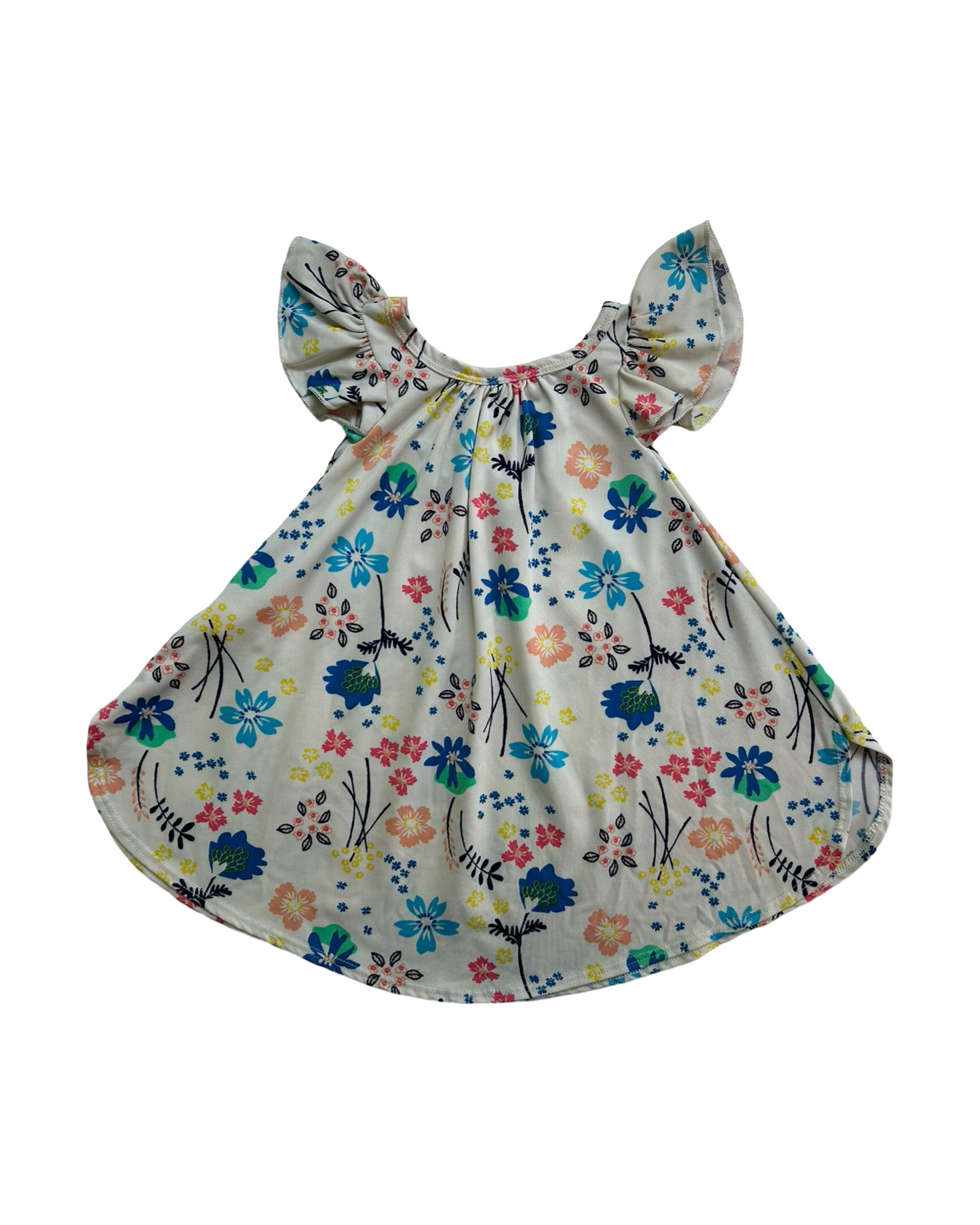 6M-12M Baby Girl Dot Dot Smile Floral Twirl Dress