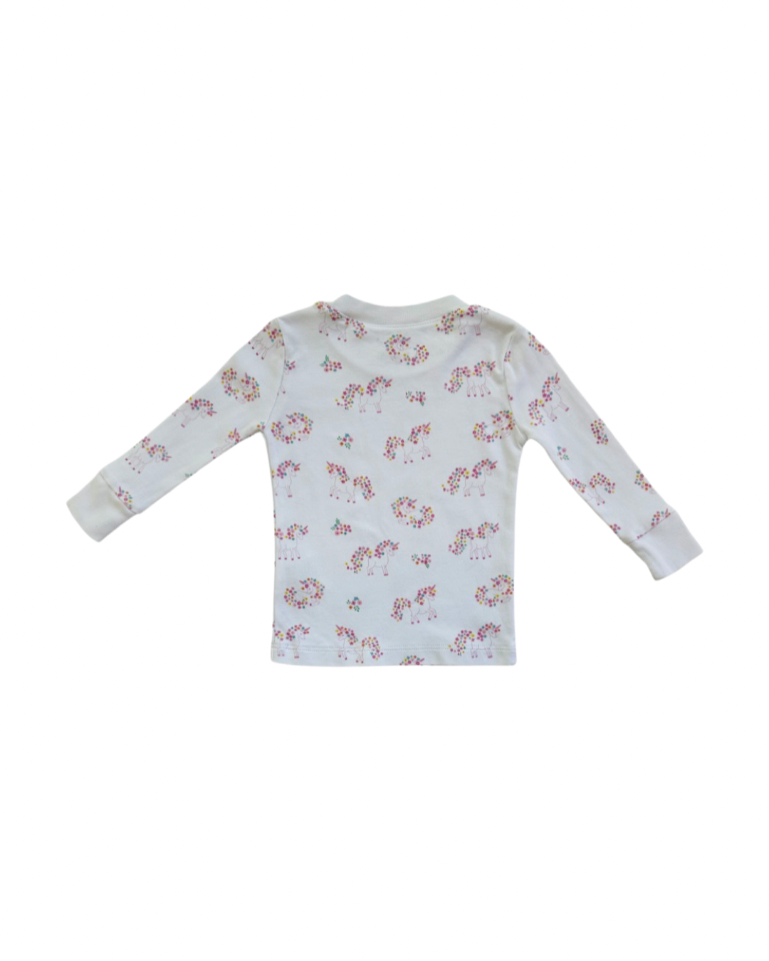 12M-18M Baby Girl Kissy Kissy Unicorns Garden Sleepwear 2Pc Long Sleeve PJs