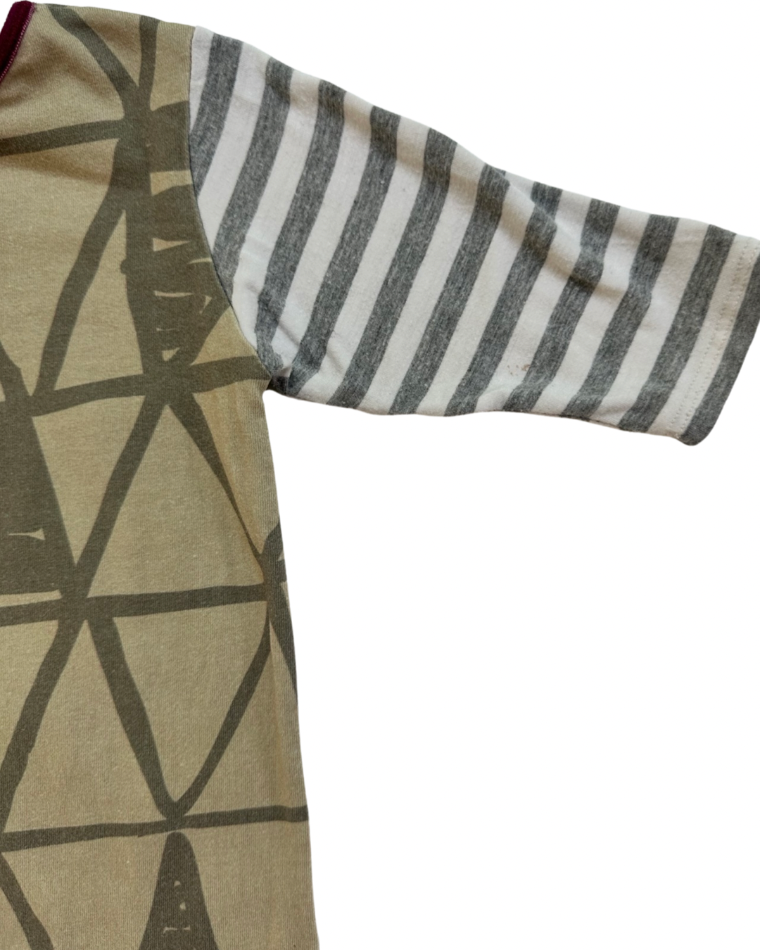 2T Toddler Boy RAGS to Raches Red / Yellow & Green Acid Wash Long Sleeve Romper (Copy)