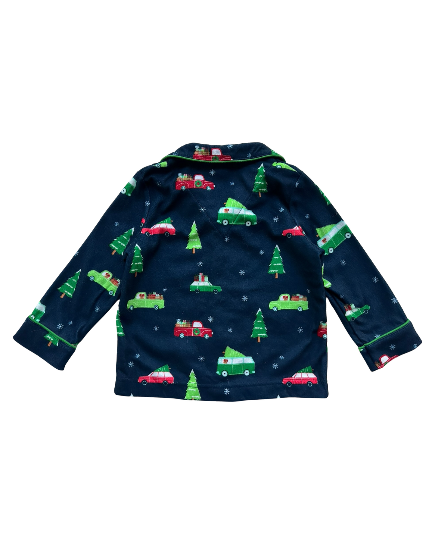 18M Baby Boy Wondershop Flannel Cars 🛻 & Christmas Tree 🎄 Nightwear 2 Pieces Pajama  Set