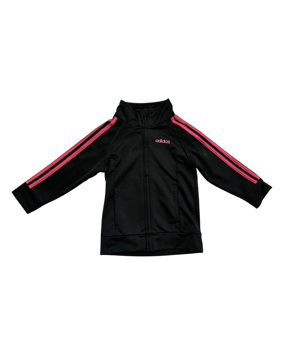 18M Baby Girl Black / Pink Adidas Jogger Set