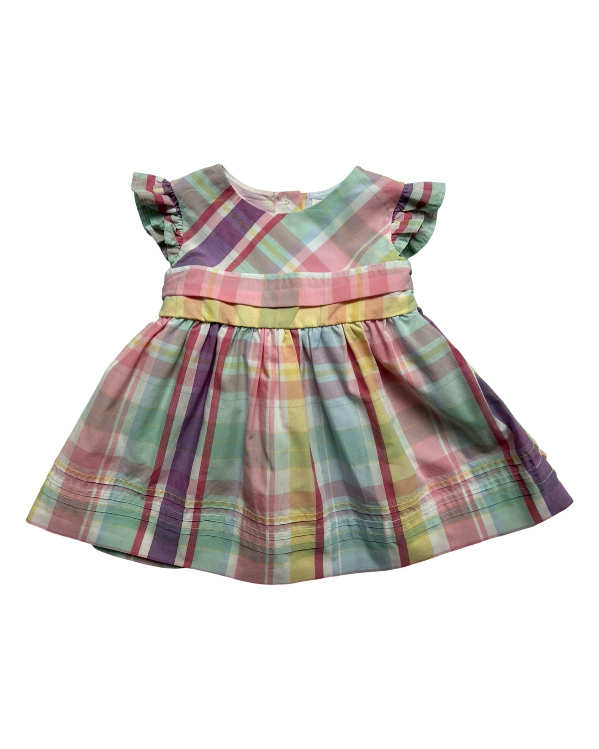 3M Baby Girl Chaps Spring Plaid Dress with Bloomers