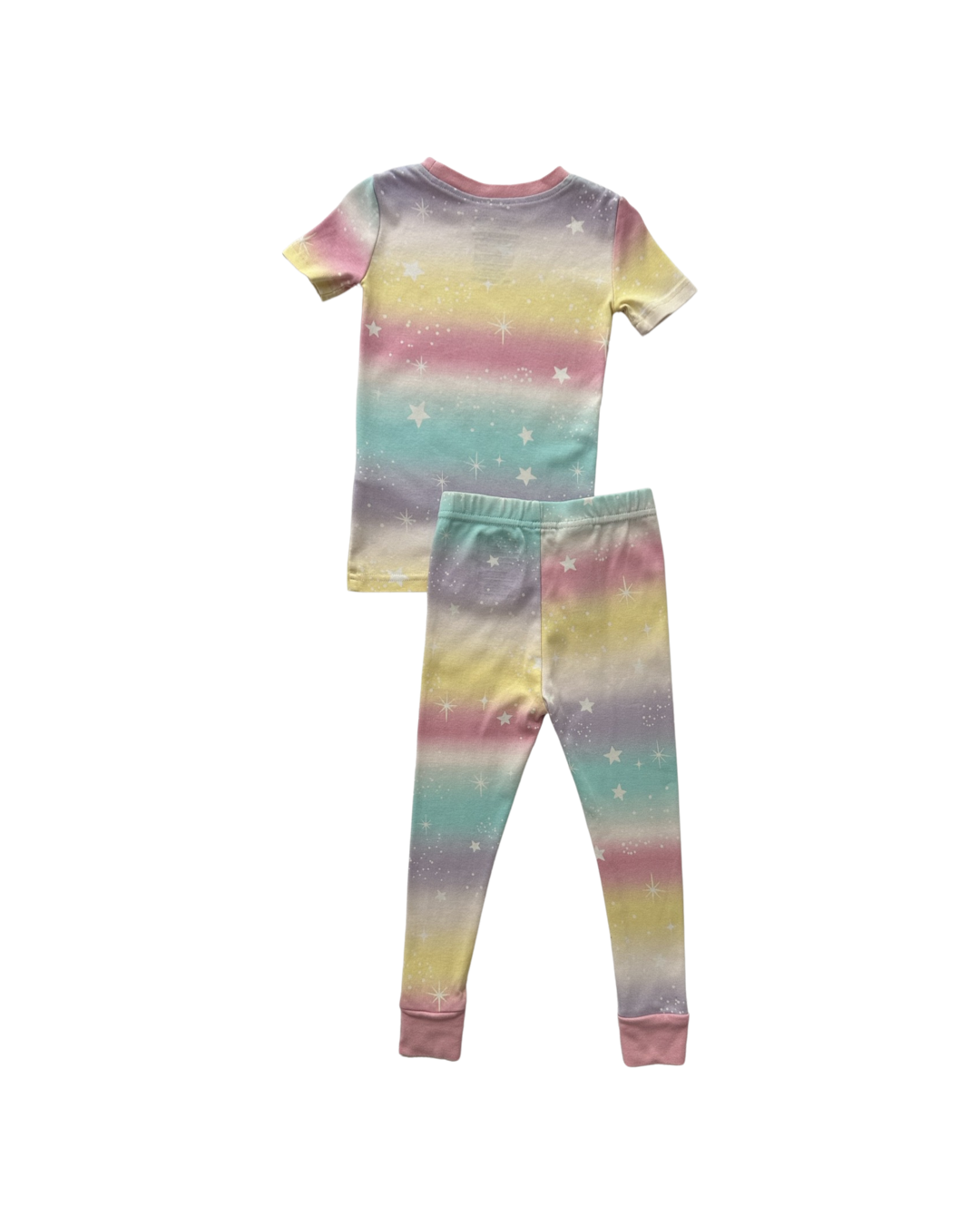 3T Toddler Girl Kirkland Pastel Rainbow 2pc PJs