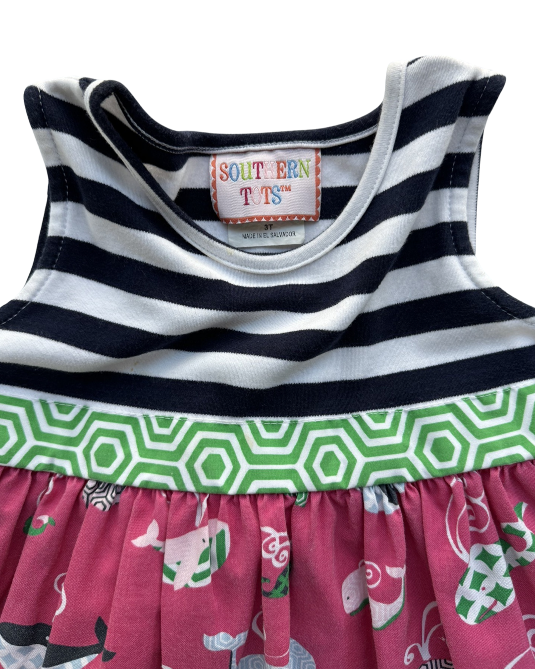 3T Toddler Girl Southern Tots Whale Dress